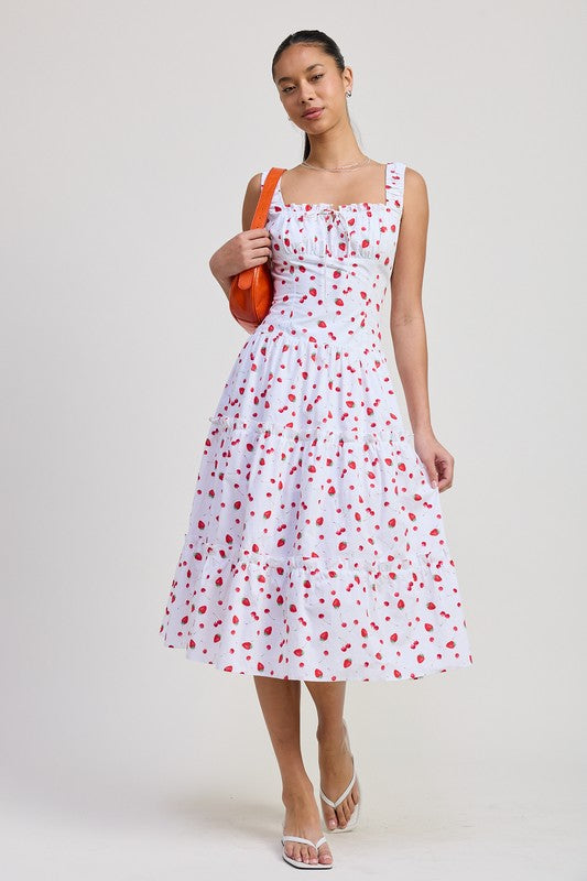 POPLIN MIDI A LINE DRESS Maison Lilly & Luxe POPLIN MIDI A LINE DRESS Maison Lilly & Luxe