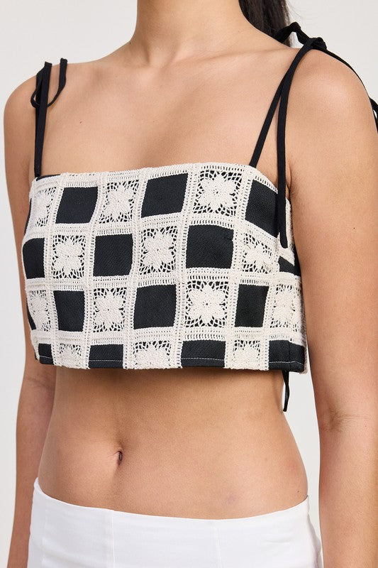 Crochet cropped top