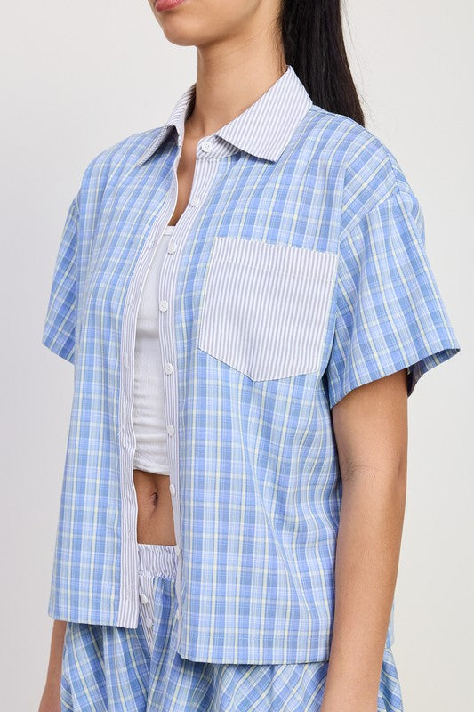 MIX MEDIA OVERSIZED SHIRT