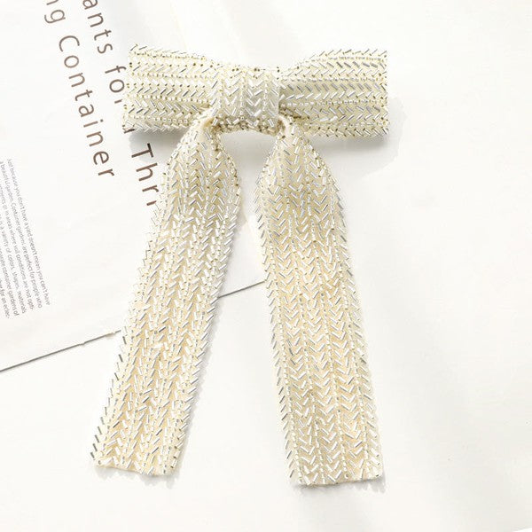 Bow hair beaded accessory