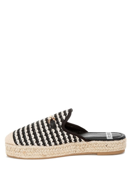 Mules slip-on Himari raffia
