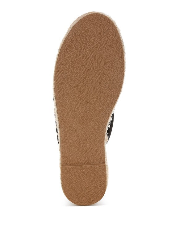 Raffia mules slip-on Himari