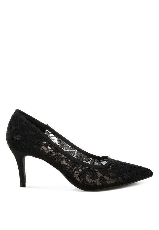 Lace pumps Masega stiletto heel