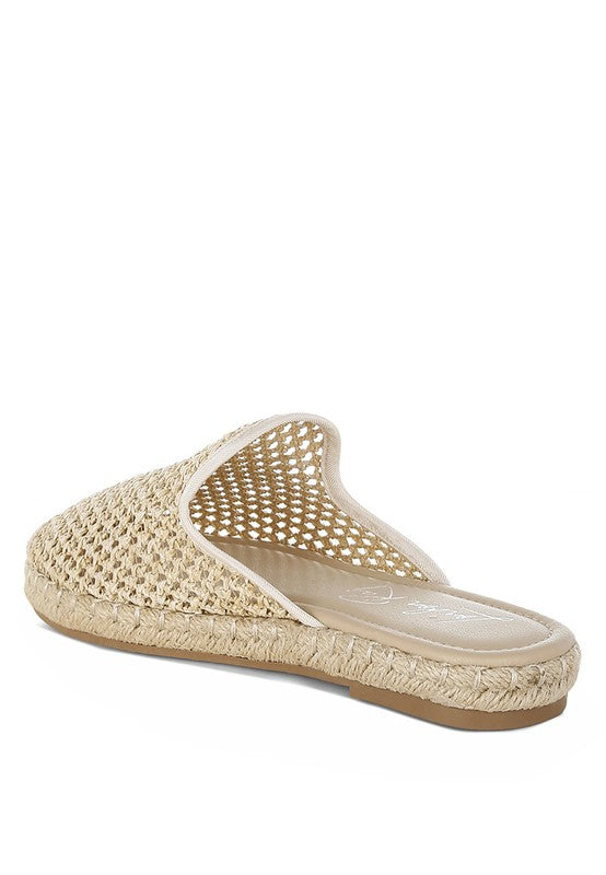 Espadrilles mules Nongai raffia
