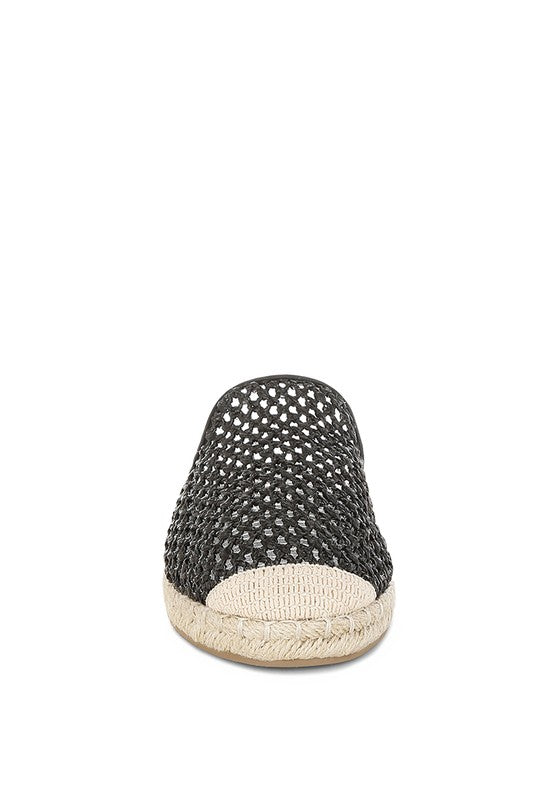 Nongai mules raffia espadrilles