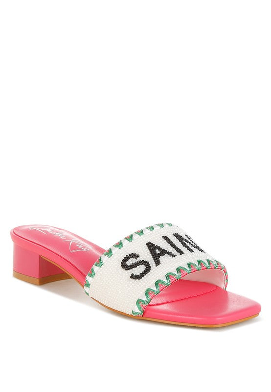 Poshta Saint Tropez Beaded SlipOn Heels