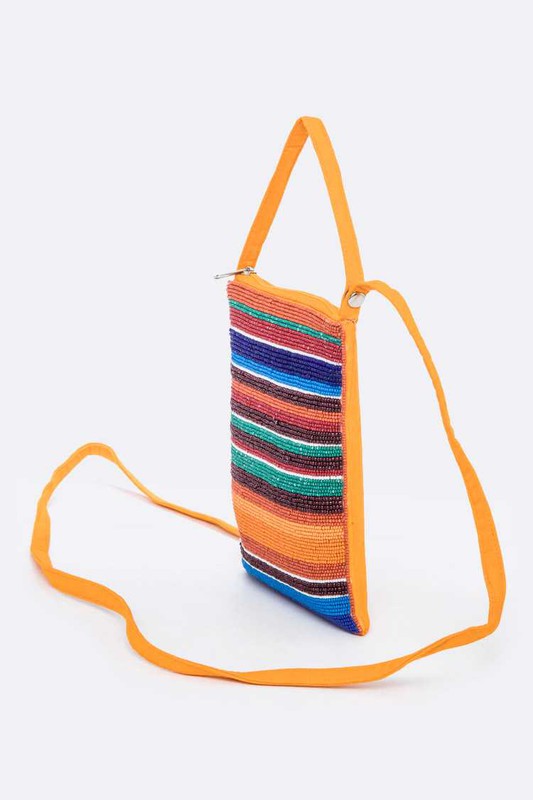Beaded Serape fashion swing bag